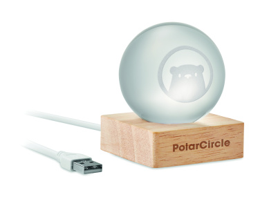 Logotrade werbemittel das Foto: LED-Glaskugel