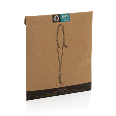 Logotrade Logogeschenke das Foto: LoopAmp verstellbares 60W Telefonkabel aus RCS rPET