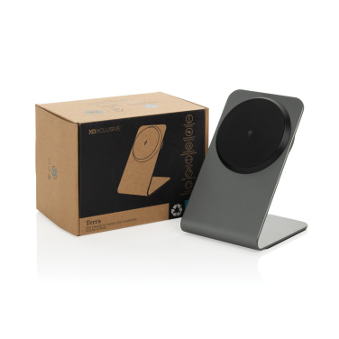 Logotrade Logogeschenke das Foto: Terra Aluminium 15W magnetischer Wireless-Charger