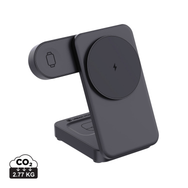 Logotrade Geschäftsgeschenke das Foto: Urban Vitamin Arcadia 15W 3in1 Magnet-Charger aus RCS rABS