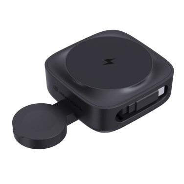 Logotrade Firmengeschenke das Foto: Urban Vitamin Goleta 2-in-1 15W Magnetic Wireless Charger