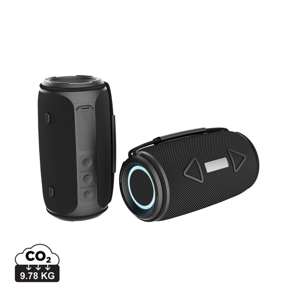 Logotrade Geschäftsgeschenke das Foto: Prisma 16W IPX4 Speaker aus RCS rec. rPET