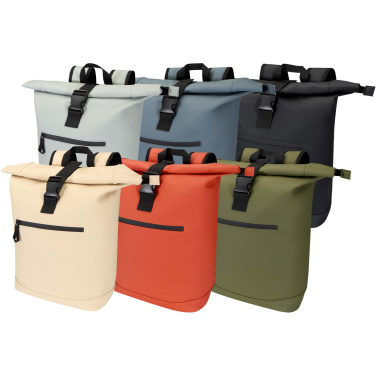 Logotrade Werbeartikel das Foto: Resi Plus 15" GRS-recycelter Rolltop Rucksack 18 L