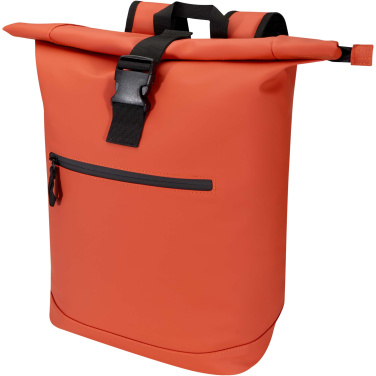 Logotrade Werbeartikel das Foto: Resi Plus 15" GRS-recycelter Rolltop Rucksack 18 L