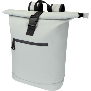 Logotrade Geschäftsgeschenke das Foto: Resi Plus 15" GRS-recycelter Rolltop Rucksack 18 L