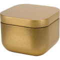 Tindra Quadratische Zinnkerze mit Vanille Duft, Gold