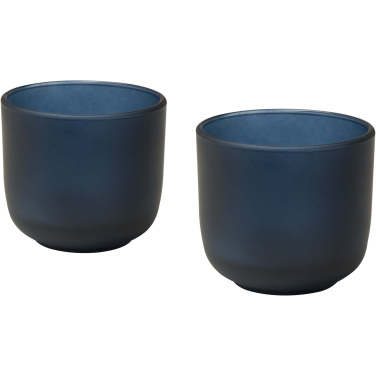 Logotrade Werbegeschenke das Foto: Mal 200 ml Glasbecher – 2er-Set