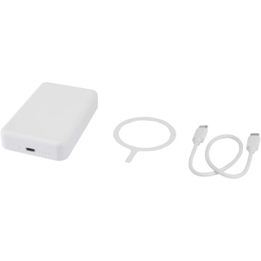 Logotrade werbemittel das Foto: Acrab 15 W 10.000 mAh magnetische kabellose Powerbank mit 20 W PD aus recyceltem Kunststoff