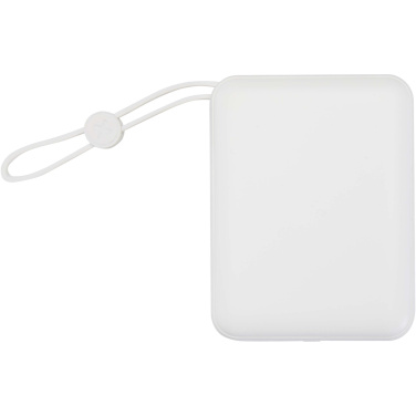 Logotrade Logogeschenke das Foto: Acrux 35 W 10.000 mAh Tablet Powerbank mit integriertem Typ-C-Kabel aus recyceltem Kunststoff