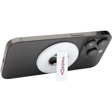 Logotrade Geschäftsgeschenke das Foto: Ain Magnetische Smartphonehalterung  aus recyceltem Kunststoff mit Flaschenöffner 