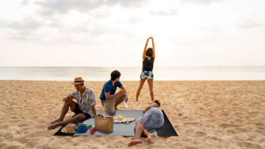Logotrade Werbeartikel das Foto: Strandmatte 210T Polyester