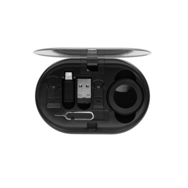 Logotrade Werbeartikel das Foto: Chargevix Multifunktionales 60W-Lade-Set aus RCS rPlastic