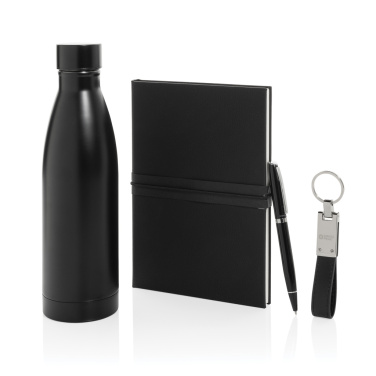 Logotrade Werbegeschenke das Foto: Swiss Peak RCS Deluxe Business-Set mit Flasche