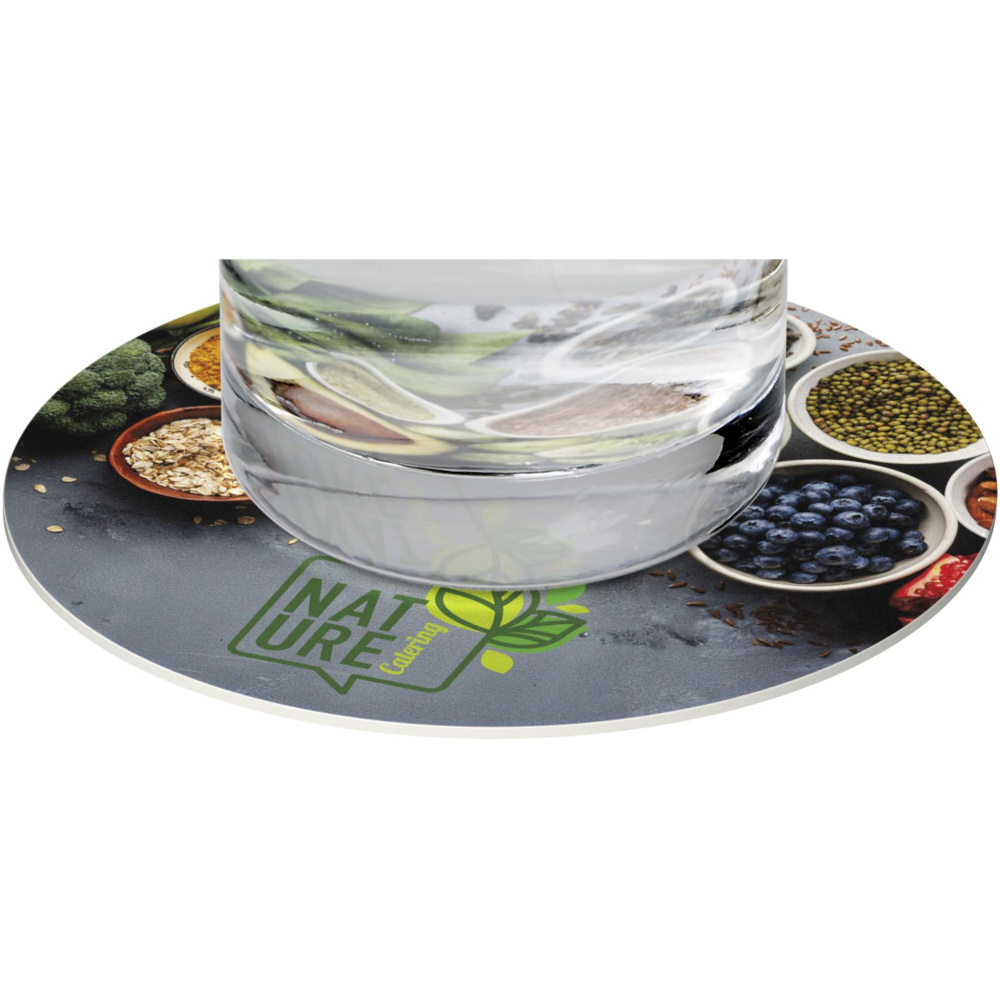 Logotrade werbemittel das Foto: Lumin runder Untersetzer