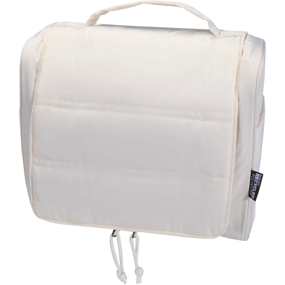 Logotrade Logogeschenke das Foto: Puffer GRS recycelte aufhängbare Kulturtasche 8L