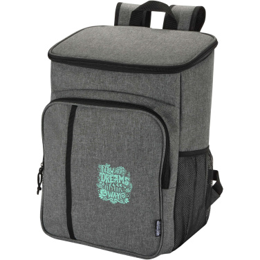 Logotrade Logogeschenke das Foto: Tundra GRS recycelter Picknickkühlrucksack mit Besteckset 20L