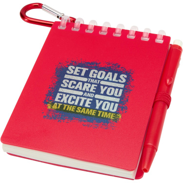 Logotrade werbemittel das Foto: Lig Mini Recyceltes Outdoor-Softcover Notizbuch und Kugelschreiber Set (schwarze Mine)