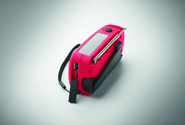 Logotrade Logogeschenke das Foto: AM/FM Radio SOS mit Taschenlampe