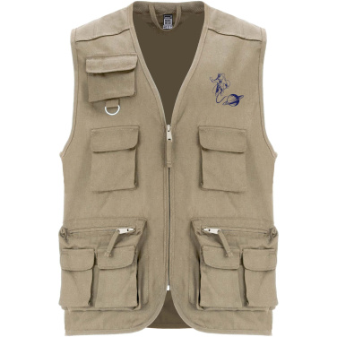 Logotrade werbemittel das Foto: Venera Arbeitsweste mit V-Ausschnitt und mehreren Taschen, 200 g/m2