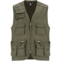 Venera Arbeitsweste mit V-Ausschnitt und mehreren Taschen, 200 g/m2, Militärgrün