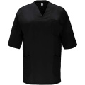 Panacea Kurzärmeliges Arbeitshemd, 160 g/m2, unisex, Schwarz