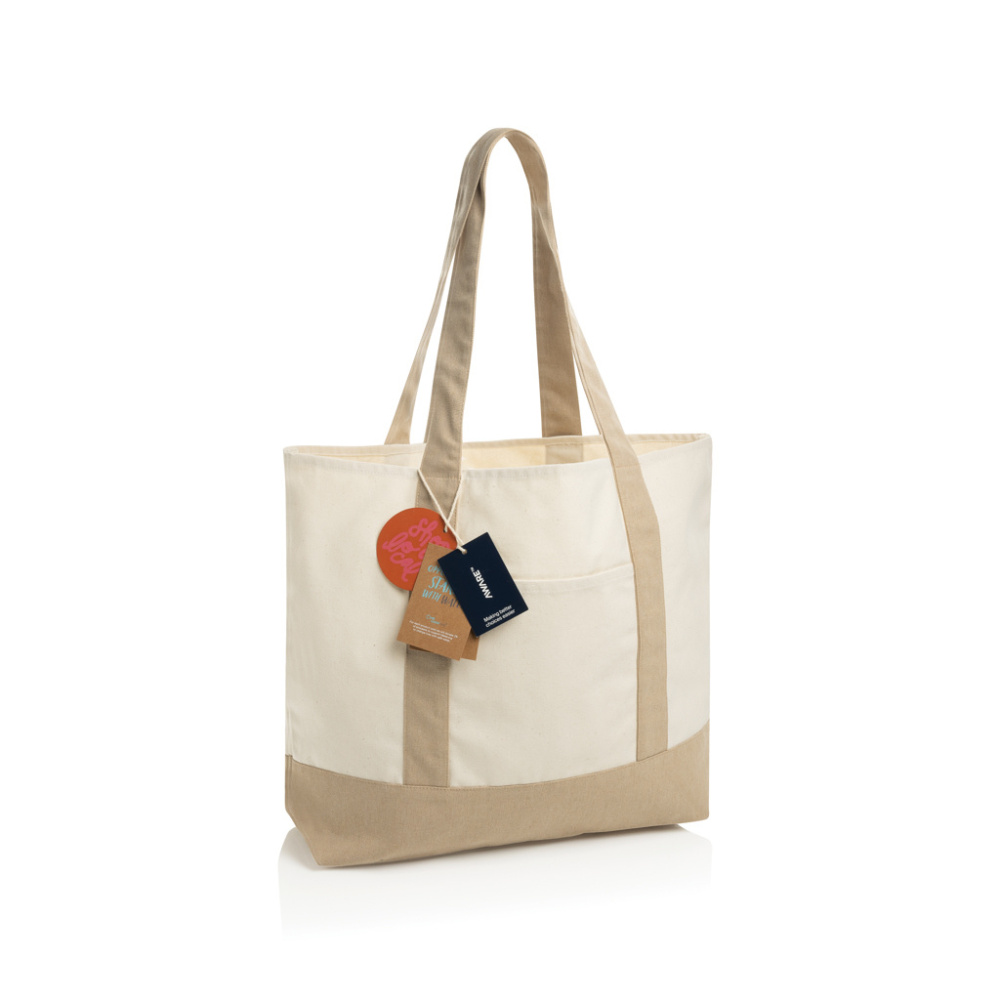 Logotrade werbemittel das Foto: SHOP LOCAL AWARE™ Tasche aus recycelter Baumwolle, 350g/m²