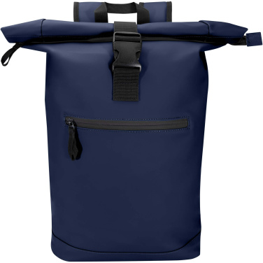 Logotrade Werbeartikel das Foto: Resi Plus 15" GRS-recycelter Rolltop Rucksack 18 L