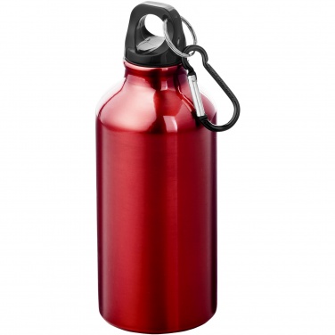 Logotrade corporate gifts photo of: Oregon 400 ml aluminium water bottle with carabiner