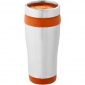 Elwood 410 ml insulated tumbler, Silver / Orange