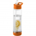 Tutti-frutti 740 ml Tritan™ infuser sport bottle, Transparent / Orange