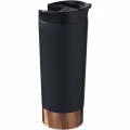 Peeta 500 ml copper vacuum insulated tumbler, Solid black