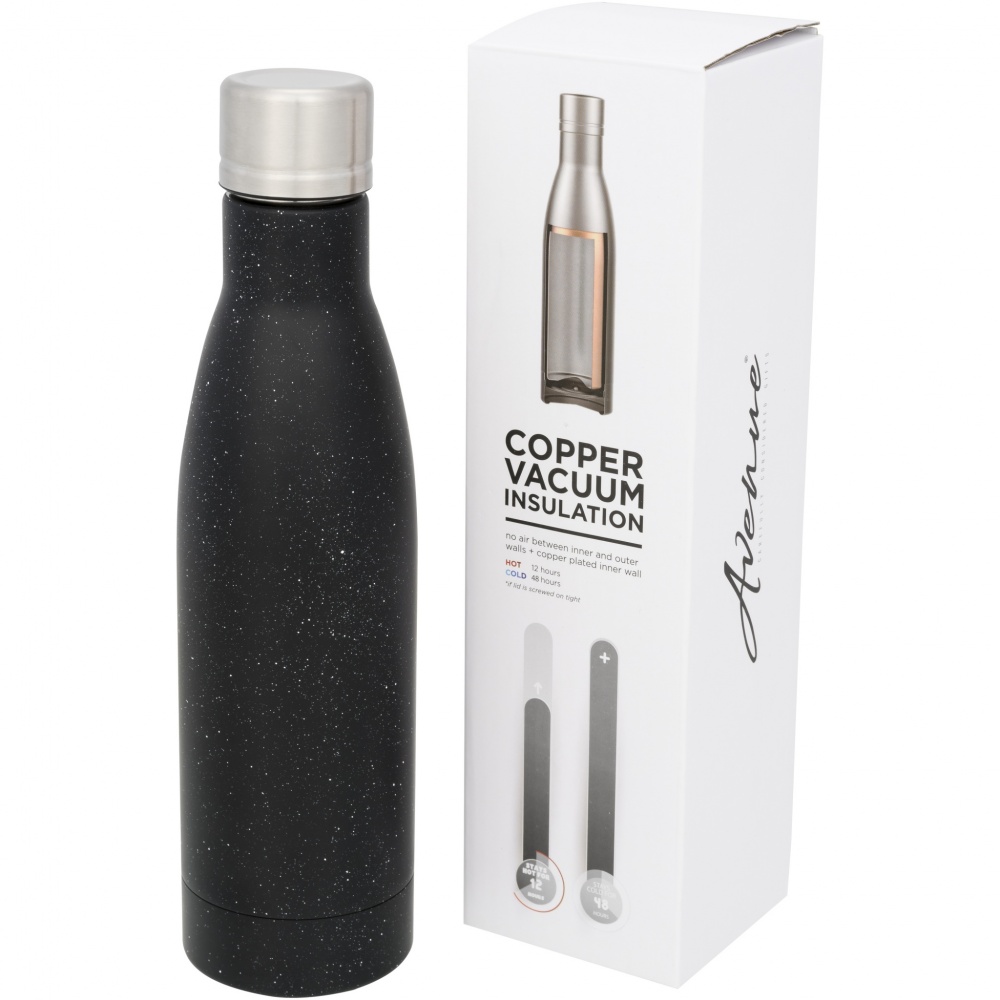 Logo trade promotional merchandise image of: Vasa 500 ml speckled copper vacuum insulated bottle