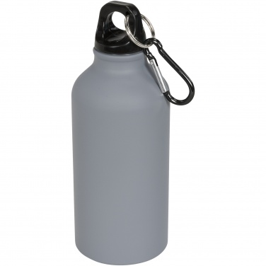 Logotrade corporate gift picture of: Oregon 400 ml matte water bottle with carabiner