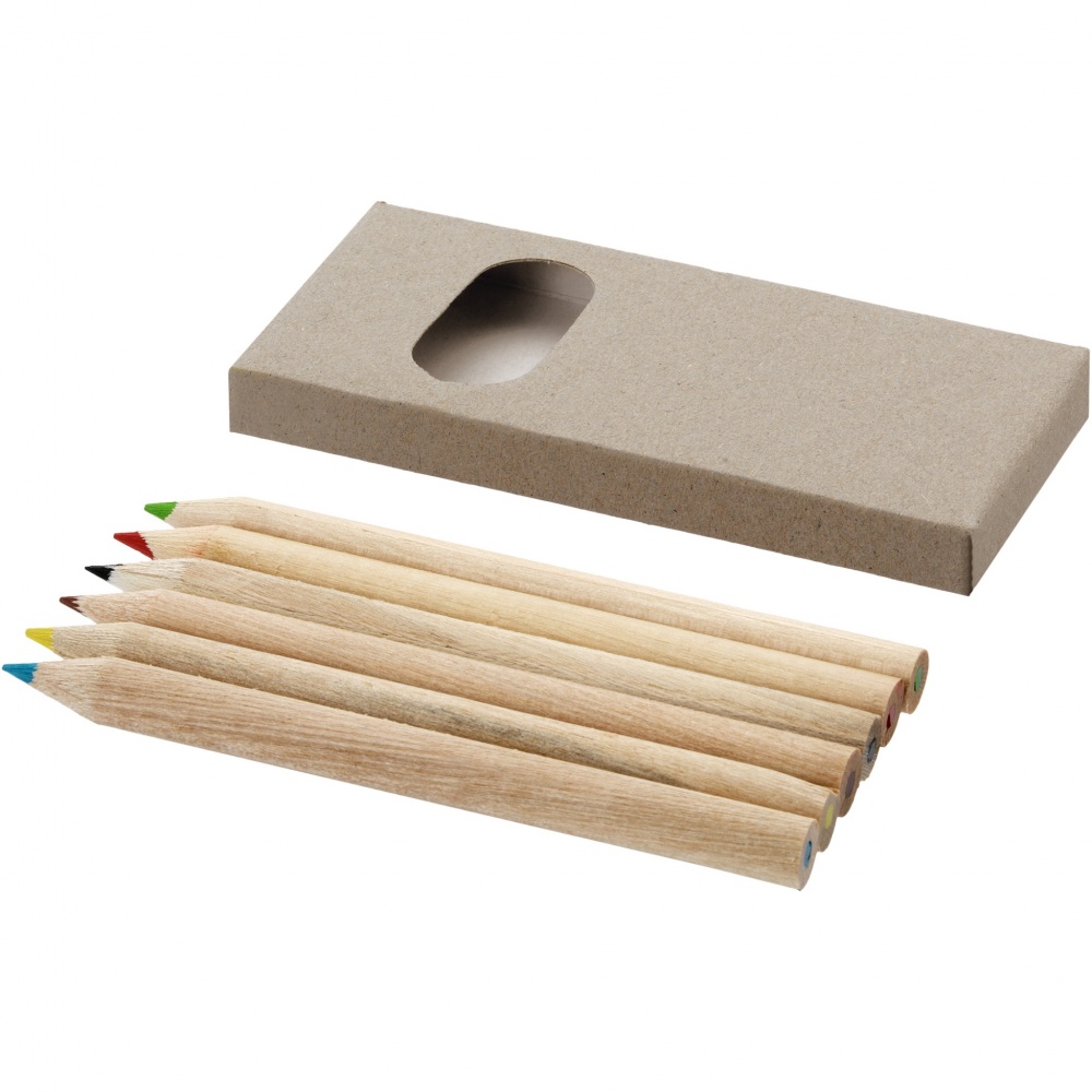 Logotrade promotional gift picture of: Ayola 6-piece coloured pencil set