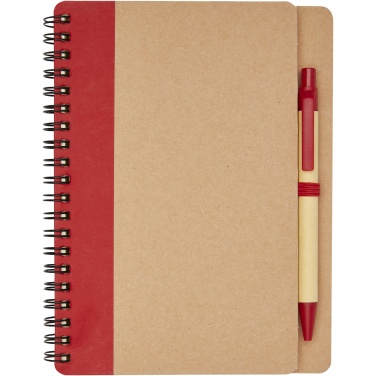 Logo trade promotional giveaway photo of: Priestly recycled notebook with pen