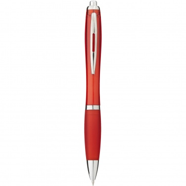 Logo trade promotional product photo of: Nash ballpoint pen with coloured barrel and grip