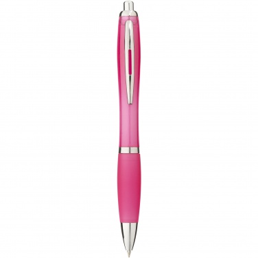 Logotrade promotional product picture of: Nash ballpoint pen with coloured barrel and grip