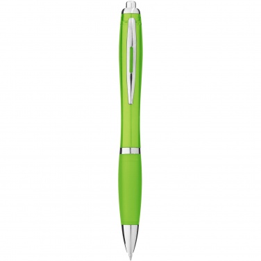 Logo trade promotional products picture of: Nash ballpoint pen with coloured barrel and grip