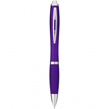 Logo trade promotional item photo of: Nash ballpoint pen with coloured barrel and grip