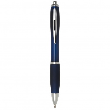 Logo trade promotional merchandise photo of: Nash ballpoint pen with coloured barrel and grip