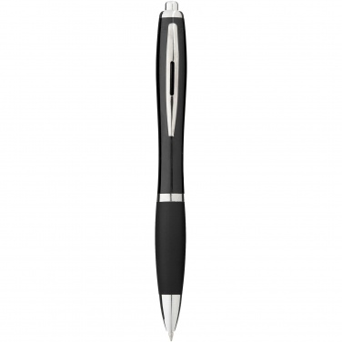 Logo trade promotional merchandise photo of: Nash ballpoint pen with coloured barrel and grip