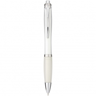 Logo trade promotional item photo of: Nash ballpoint pen with coloured barrel and grip