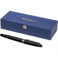 Waterman Expert rollerball pen, Solid black / Silver