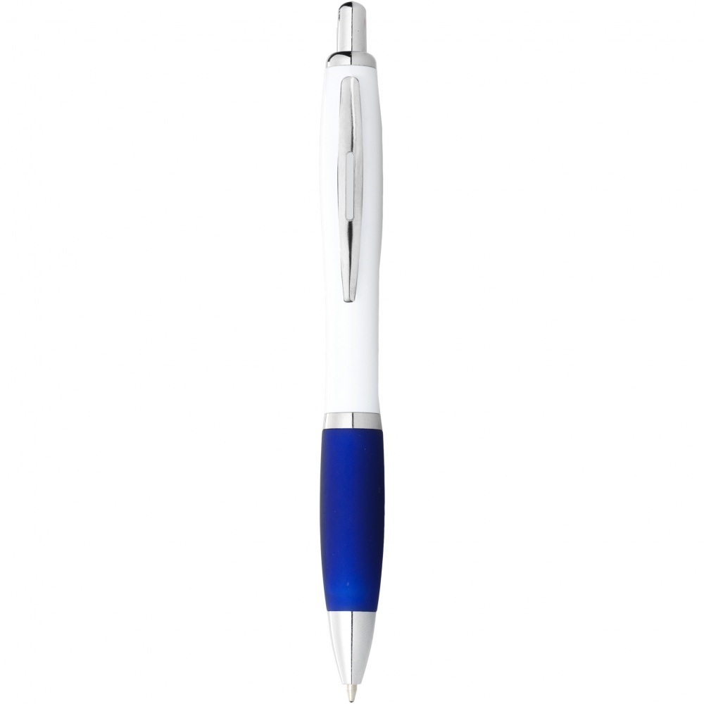 Logotrade corporate gifts photo of: Nash ballpoint pen white barrel and coloured grip