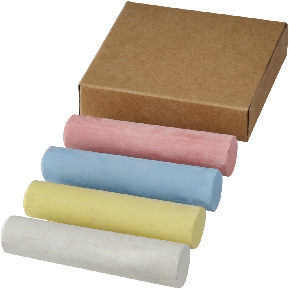 Logo trade promotional gifts picture of: Screech 4-piece chalk set