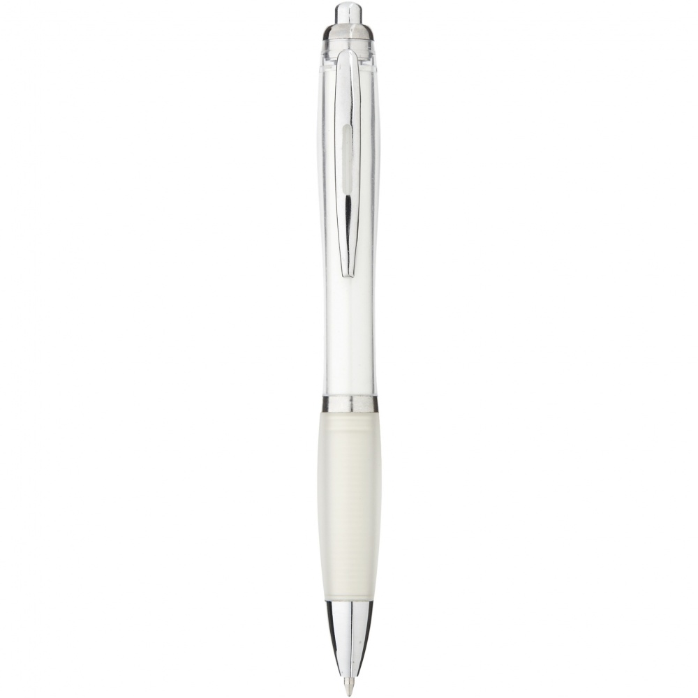 Logo trade promotional gifts picture of: Nash ballpoint pen coloured barrel and grip