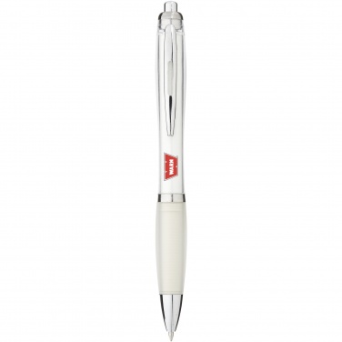 Logo trade promotional item photo of: Nash ballpoint pen coloured barrel and grip