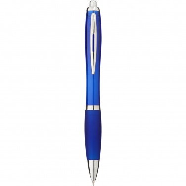 Logo trade promotional gift photo of: Nash ballpoint pen coloured barrel and grip