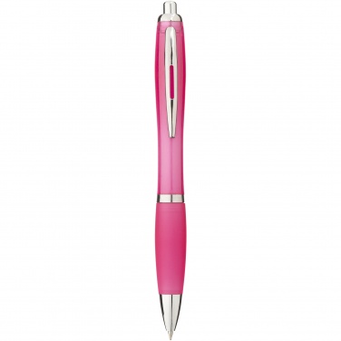 Logo trade promotional merchandise image of: Nash ballpoint pen coloured barrel and grip