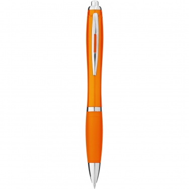 Logo trade promotional merchandise picture of: Nash ballpoint pen coloured barrel and grip